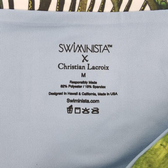 Swiminista x Christian Lacroix Bikini Bottom Jardin Exo'Chic Print -NWT - Size M - Picture 4 of 11